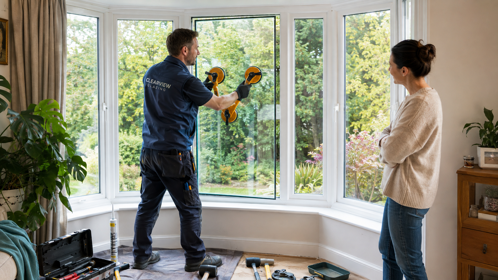 Professional glass replacement and emergency glazing services