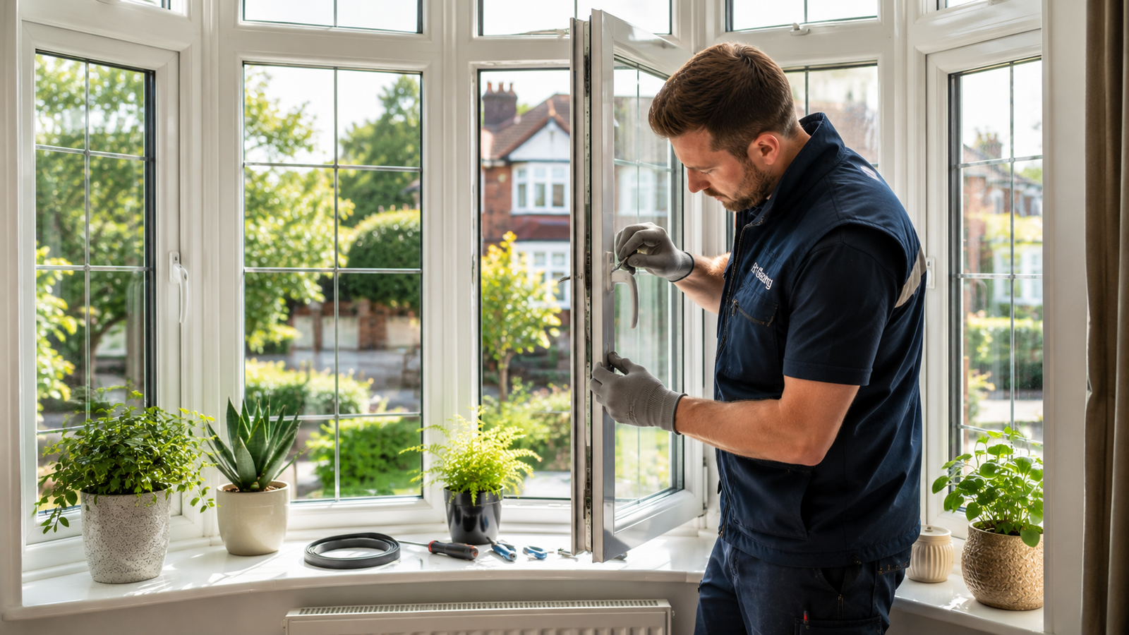 UPVC and aluminium window frame maintenance service