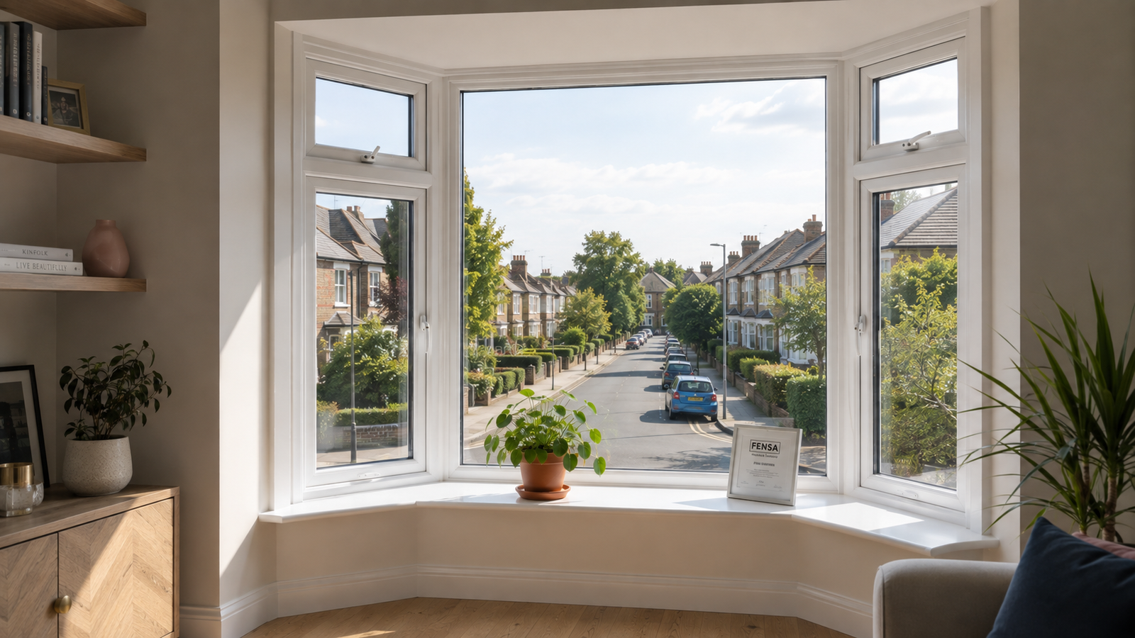 Newly installed uPVC bay window with double glazing in a Croydon CR0 property - RY Glazing